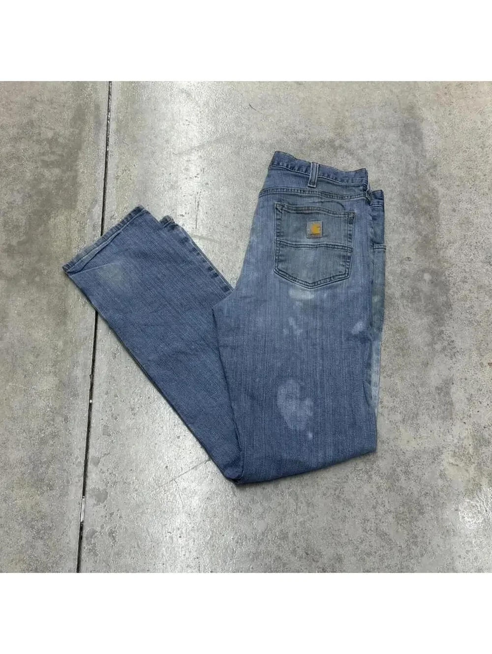 vintage carhartt blue relaxed fit jeans size 34 x 34